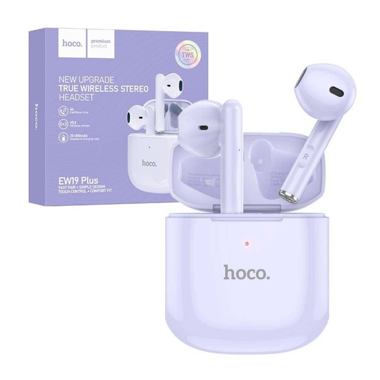 Hoco True Wireless Earbuds EW19 Plus Delighted Bluetooth V5.3 Purple